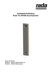 Rada Tec M1500 Installatiehandleiding