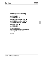 Audi 8V0.054.630.B Montagehandleiding