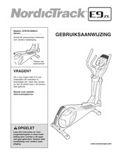 NordicTrack E9 ZL Gebruiksaanwijzing