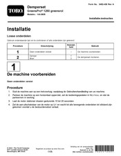 Toro GreensPro 1260 Installatie-Instructies