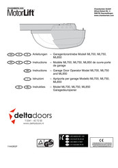 Chamberlain MotorLift ML850 Instructie