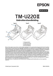 Epson TM-U220II Gebruikershandleiding