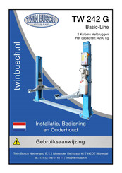 twin busch TW 242 G Installatiehandleiding