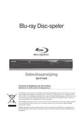 Samsung BD-P1400 Gebruiksaanwijzing