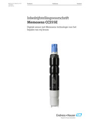 Endress+Hauser Memosens CCS55E Handleiding Voor Inbedrijfstelling