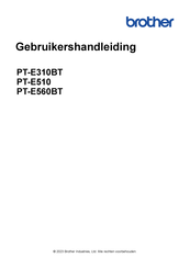 Brother PT-E560BT Gebruikershandleiding