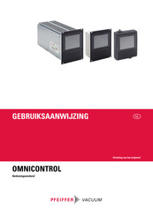 Pfeiffer Vacuum OMNICONTROL 001 Gebruiksaanwijzing