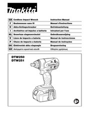 Makita DTW250 Gebruiksaanwijzing