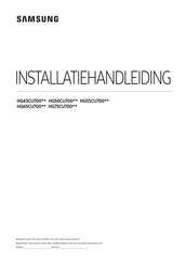 Samsung HG65CU700 Series Installatiehandleiding