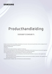 Samsung S34DG85 S Series Producthandleiding