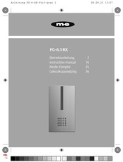 M-E FG-6.3 RX Gebruiksaanwijzing