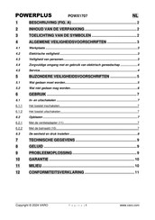 Powerplus POWX1707 Gebruikershandleiding