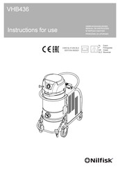 Nilfisk VHB436 Gebruikshandleiding