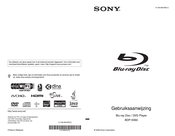 Sony BDP-S560 Gebruiksaanwijzing