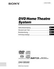 Sony DAV-SB300 Gebruiksaanwijzing