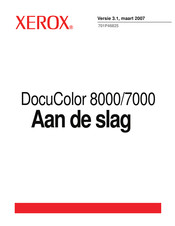 Xerox DocuColor 7000 Snel Aan De Slag