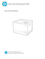HP Color LaserJet Managed E75245 Gebruikershandleiding
