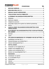 Powerplus POWDP25260 Gebruikershandleiding