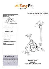 Weslo EasyFit WLIVEX86122.0 Gebruikershandleiding