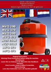 Numatic NVQ 470 Bedieningshandleiding Voor De Installateur