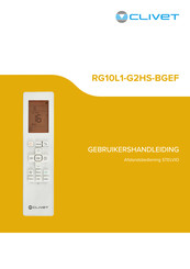 CLIVET RG10L1-G2HS-BGEF Gebruikershandleiding