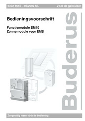 Buderus SM10 Bedieningsvoorschrift