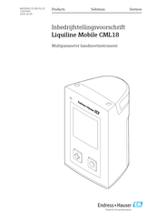 Endress+Hauser Liquiline Mobile CML18 Handleiding Voor Inbedrijfstelling