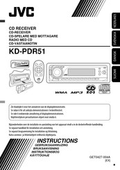 JVC KD-PDR51 Gebruiksaanwijzing