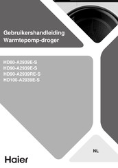 Haier HD90-A2939RE-S Gebruikershandleiding