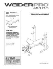 Weider Pro WEEVBE29711.0 Gebruiksaanwijzing