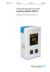 Endress+Hauser Liquiline Mobile CML18 Handleiding Voor Inbedrijfstelling