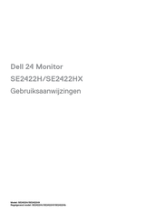 Dell SE2422H Gebruiksaanwijzingen