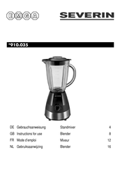 SEVERIN 910.035 Gebruiksaanwijzing