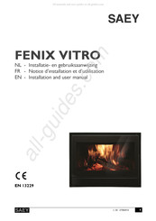 Saey Fenix Vitro 80 FL Installatie- En Gebruiksaanwijzing