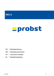 probst WEZ-2 Bedrijfshandleiding