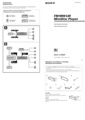 Sony MDX-C7890R Montagehandleiding