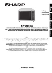 Sharp R-961INW Gebruiksaanwijzing