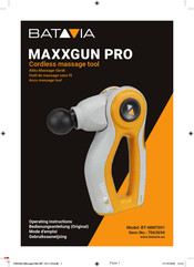 Batavia MAXXGUN PRO Gebruiksaanwijzing