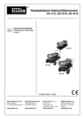 Gude GD 10 E Gebruikershandleiding