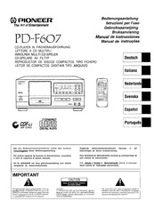 Pioneer PD-F607 Gebruiksaanwijzing