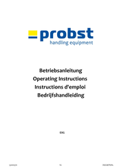 probst 5310.0370 Bedrijfshandleiding