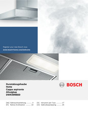 Bosch DWK09M850 Gebruiksaanwijzing