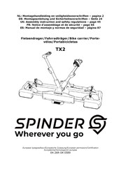 Spinder TX2 Montagehandleiding