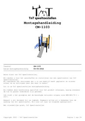 TNT CM-1103 Montagehandleiding