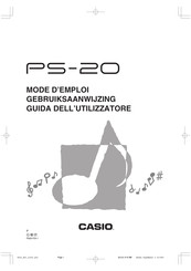 Casio PS-20 Gebruiksaanwijzing