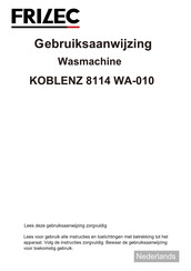 Frilec KOBLENZ 8114 WA-010 Gebruiksaanwijzing