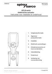 Spirax Sarco AEL8 Series Instructies Voor Installatie En Onderhoud