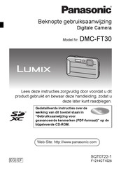 Panasonic Lumix DMC-FT30 Gebruiksaanwijzing