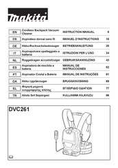 Makita DVC261 Gebruiksaanwijzing