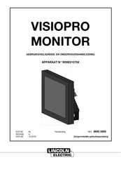 Lincoln Electric Visiopro Monitor Gebruiks- En Onderhoudshandleiding